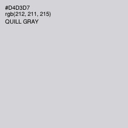 #D4D3D7 - Quill Gray Color Image
